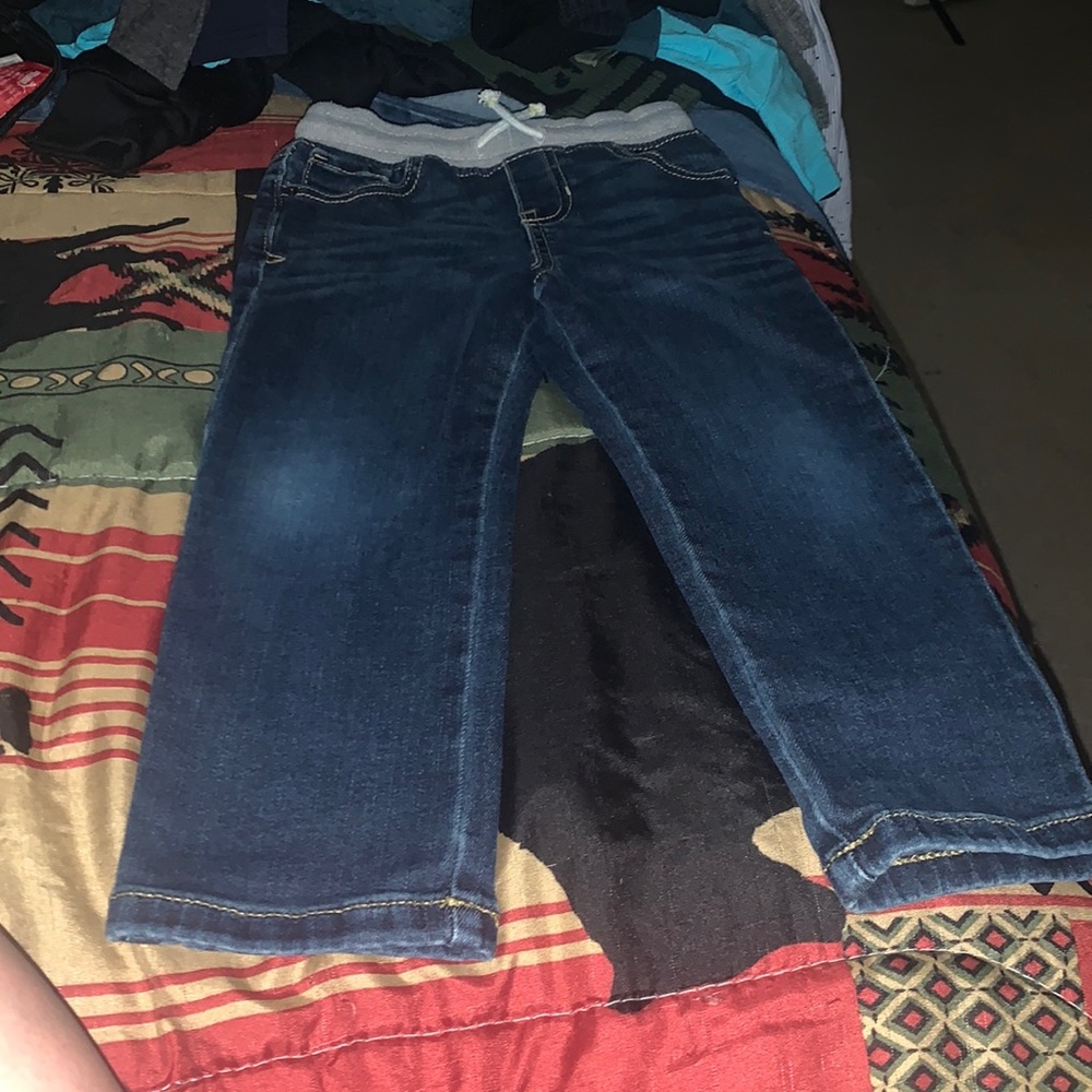 Cat & Jack Solid Blue Jeans Size 3T